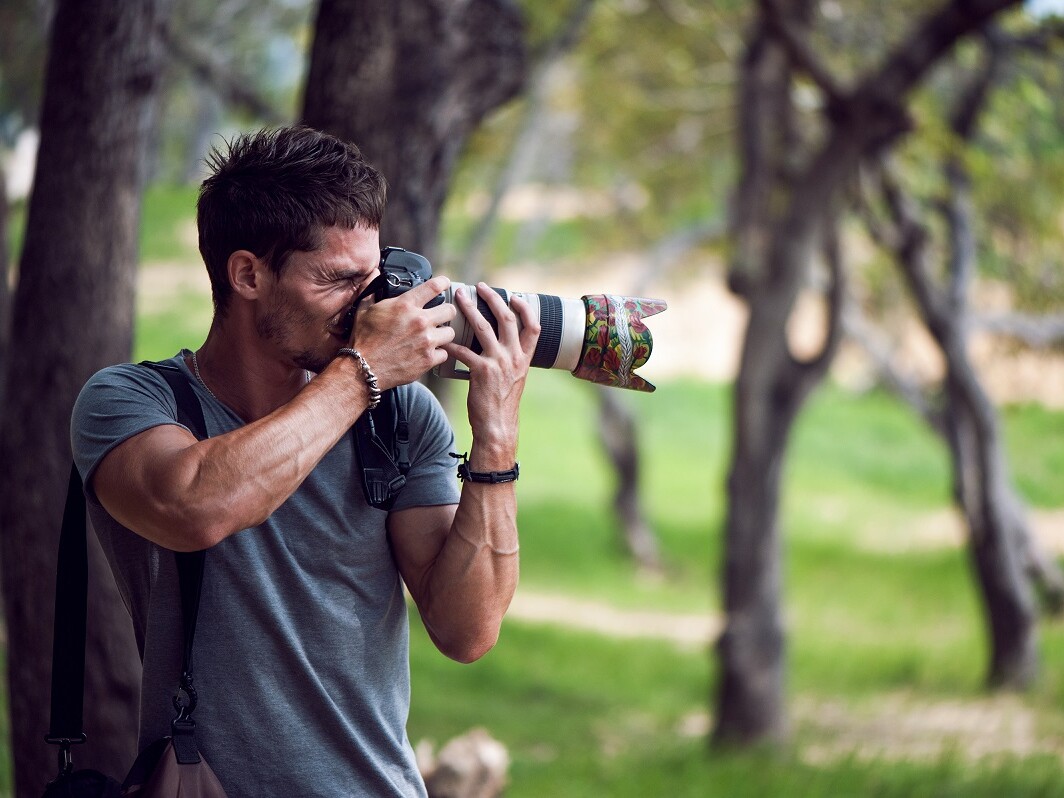 Fotograf mit Kamera