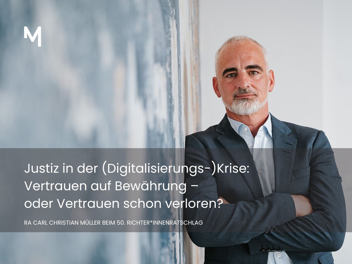 Vortrag von Rechtsanwalt Carl Christian Müller