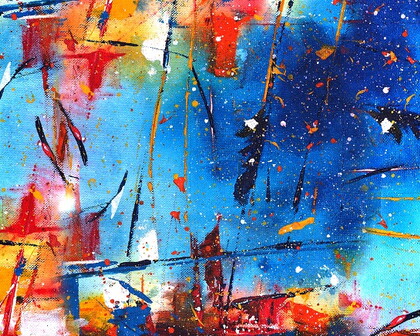 Gemälde mit abstrakter Kunst