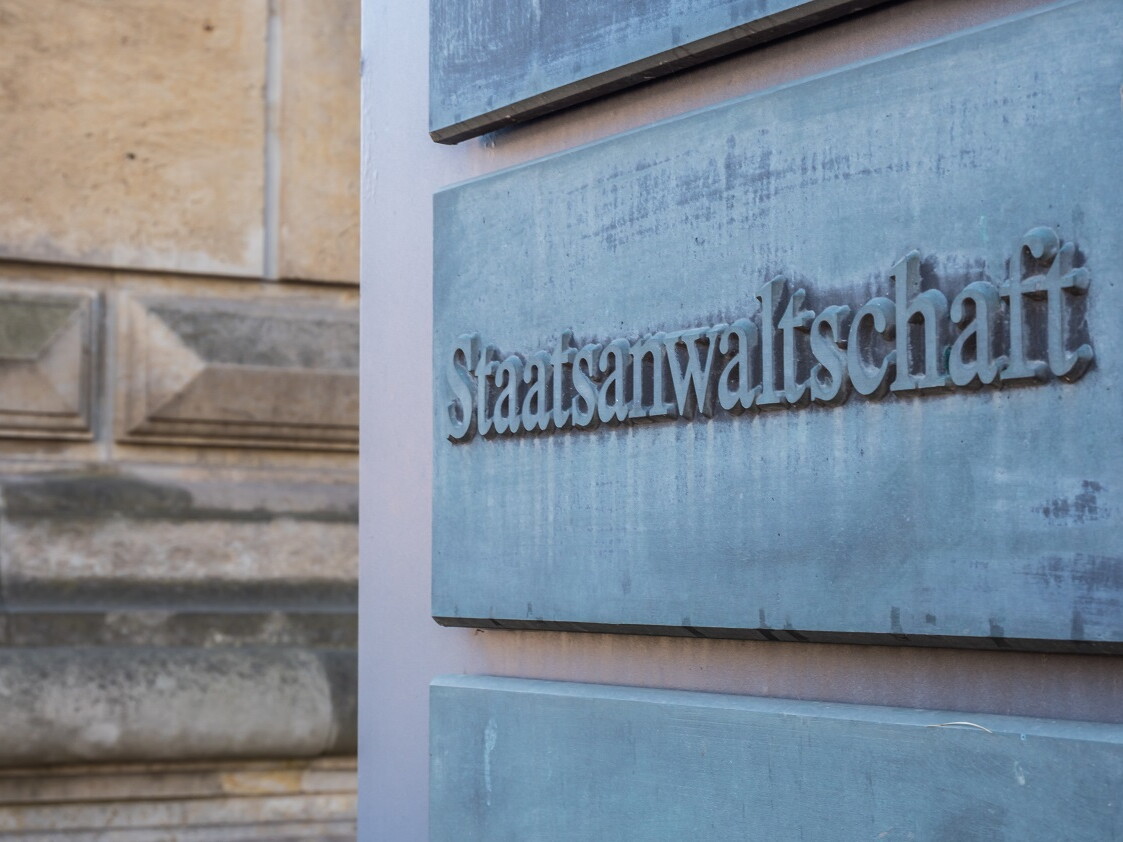 Schild Staatsanwaltschaft