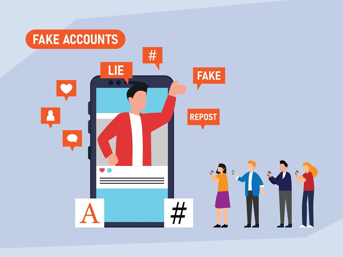 Symbolbild für Fake-Profile und betrügerische Werbung auf Facebook und Instagram