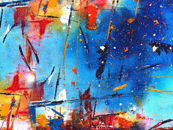 Gemälde mit abstrakter Kunst