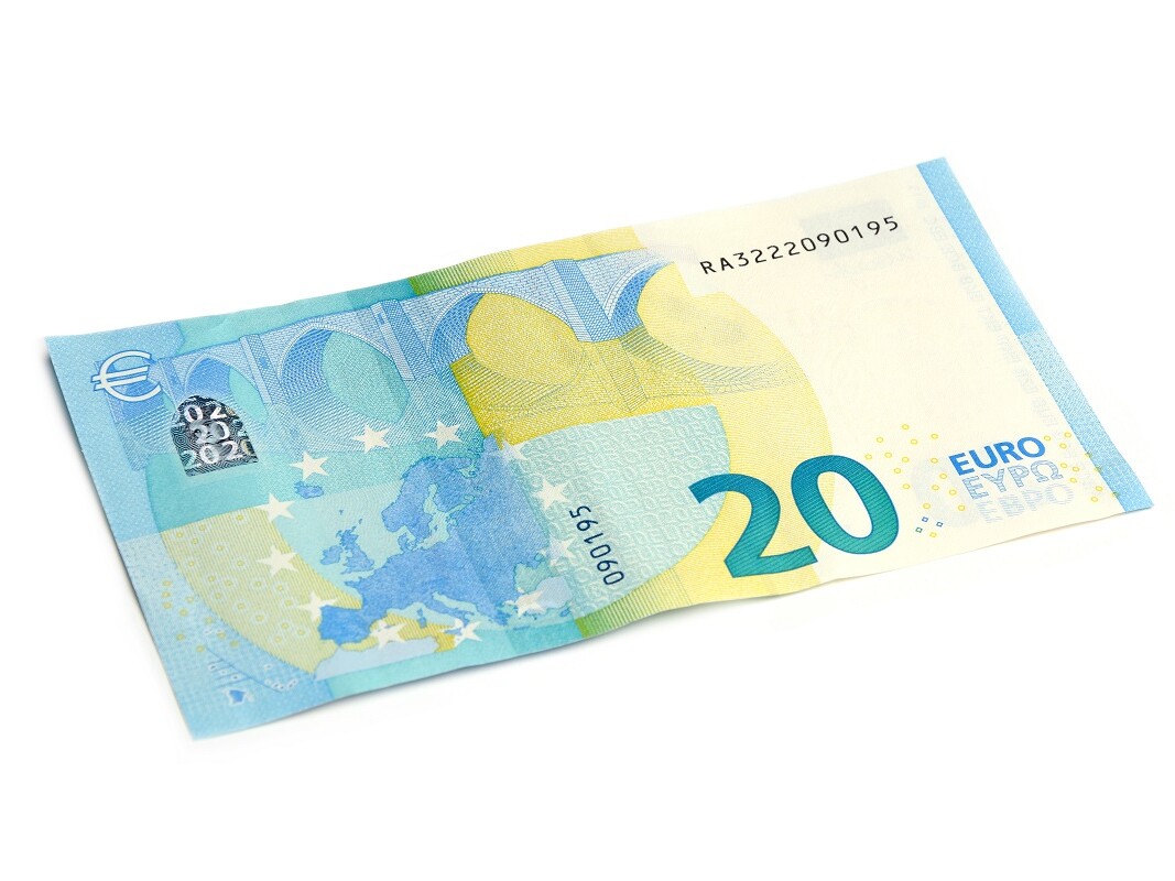 Rückseite eines Zwanzig Euroschein