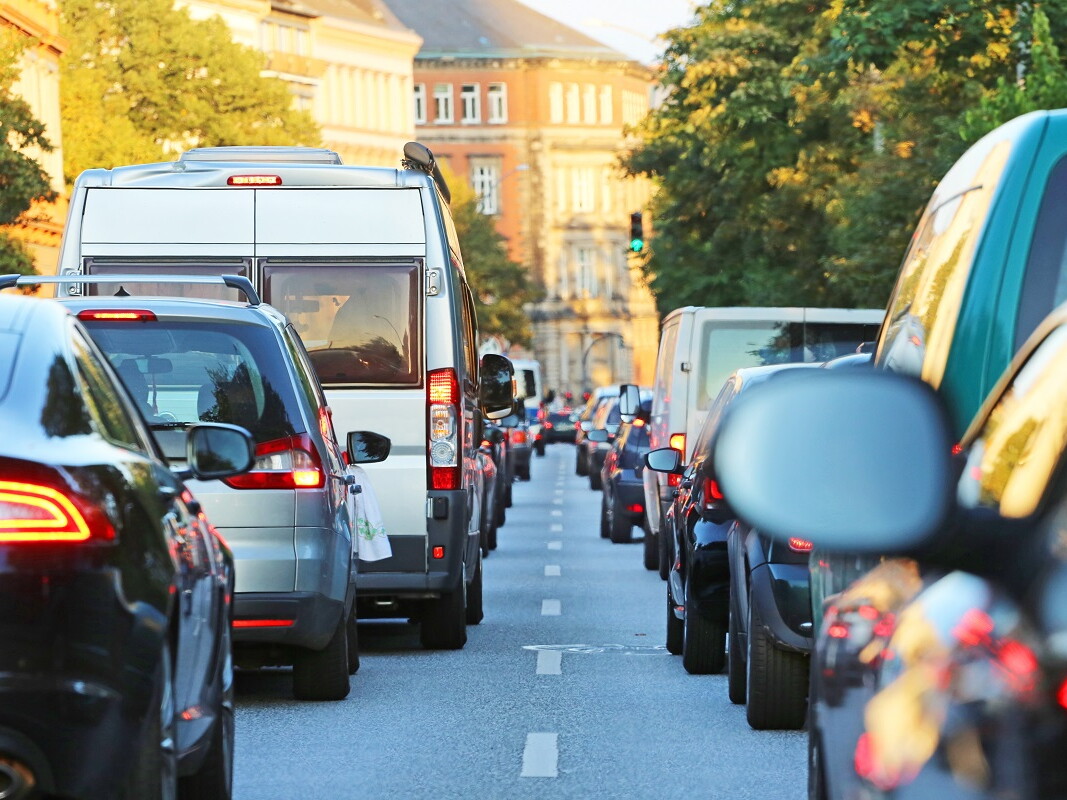 Stau im Stadtverkehr